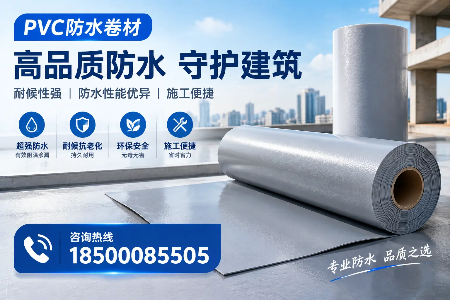 PVC防水卷材的防水效果评测，适合金华的科学依据